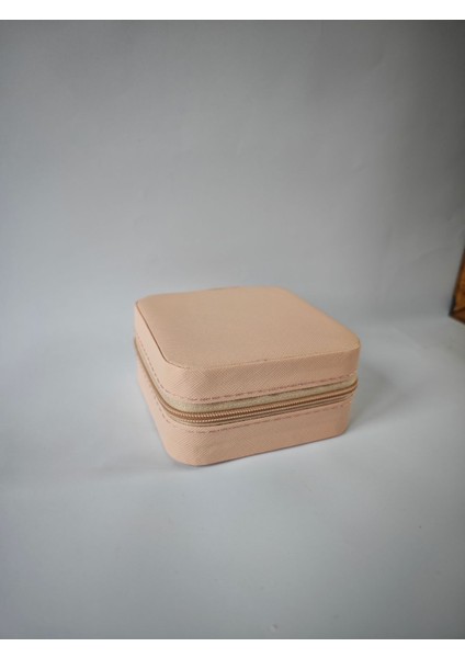 Pudra Renkli Dikdörtgen Takı Kutusu, Seyahat İçin İdeal Ve Şık Tasarım modelleri