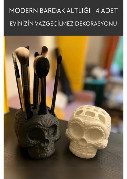 Siyah Makyaj Fırçası Tutucu Ve Organizer, Şık Ve Pratik Tasarım