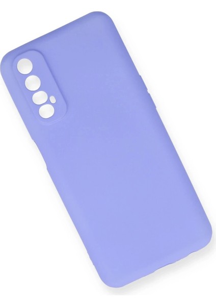 Realme 7 Kılıf First Silikon - Lila modelleri