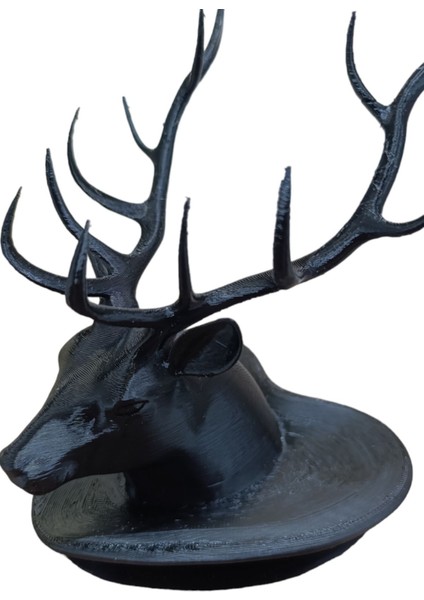 Siyah Geyik Tasarımlı Takı Askısı, Şık ve Kullanışlı Saklama Çözümü