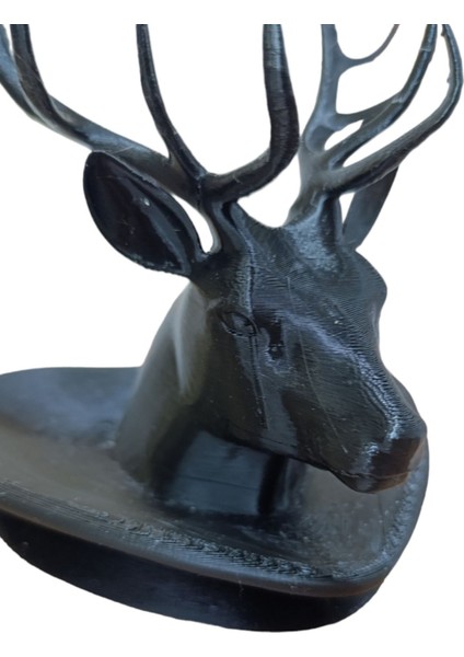 Siyah Geyik Tasarımlı Takı Askısı, Şık ve Kullanışlı Saklama Çözümü fırsatları