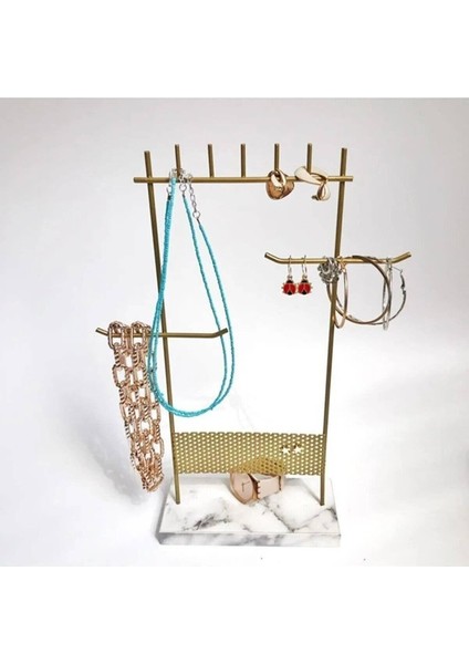 Şık Beyaz Tasarım Detaylı Takı Sergisi, Zarif ve Kullanışlı Dekorasyon Aksesuarı fırsatları