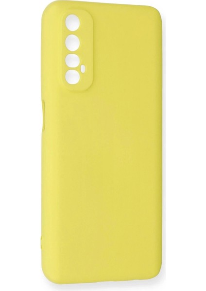 Realme 7 Kılıf Nano Içi Kadife Silikon - Sarı fiyatları