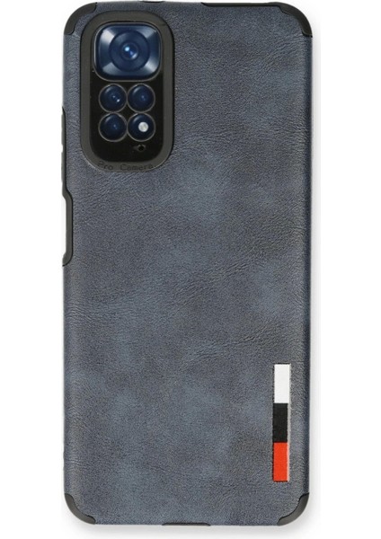 Xiaomi Redmi Note 11 Kılıf Loop Deri Silikon - Lacivert