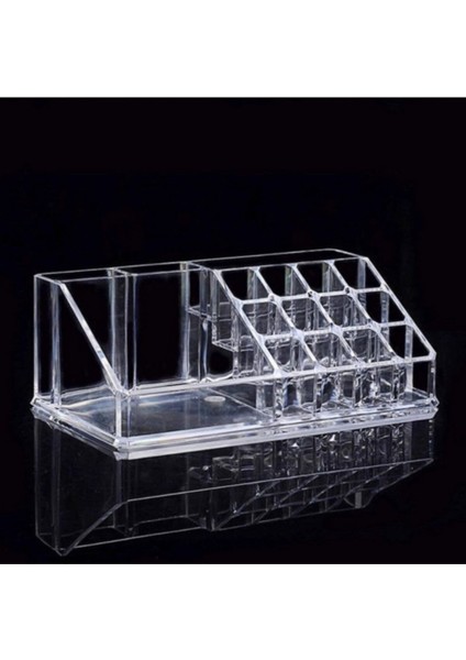 16 Bölmeli Şeffaf Makyaj Malzeme Düzenleyici Kutu, Turuncu Renkli, Pratik ve Şık Tasarım fiyatları