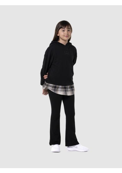 Kız Çocuk Siyah Streç Jersey Legging Flare Tayt fırsatları