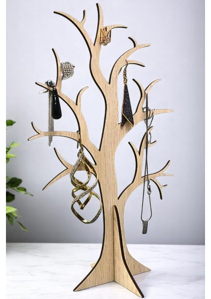 Ağaç Şeklinde Dekoratif Takı Standı, Şık ve İşlevsel Organizer