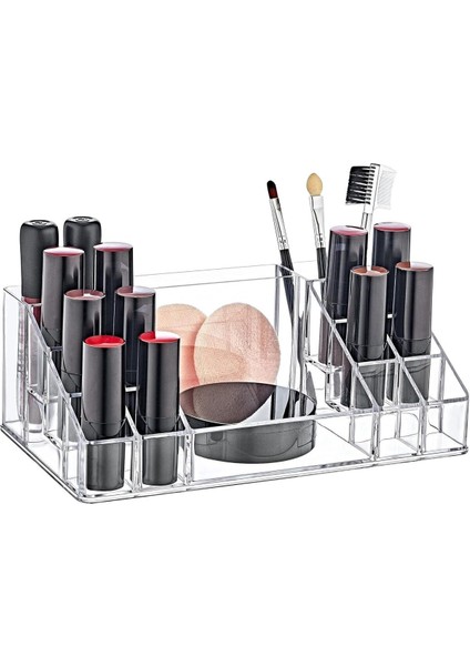 Beyaz Makyaj Düzenleyici, 22x125x8 cm, Şık ve Pratik Organizer fiyatları