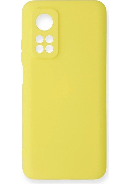 Xiaomi Mi 10T Kılıf Nano Içi Kadife Silikon - Sarı