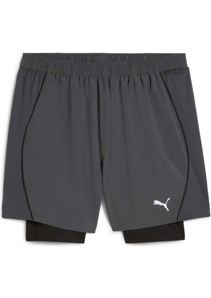 Run Velocity 2in1 Erkek Gri Koşu Şortu.44