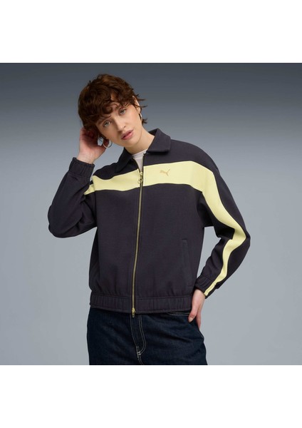 T7 Kadın Geniş Kesim Track Ceket