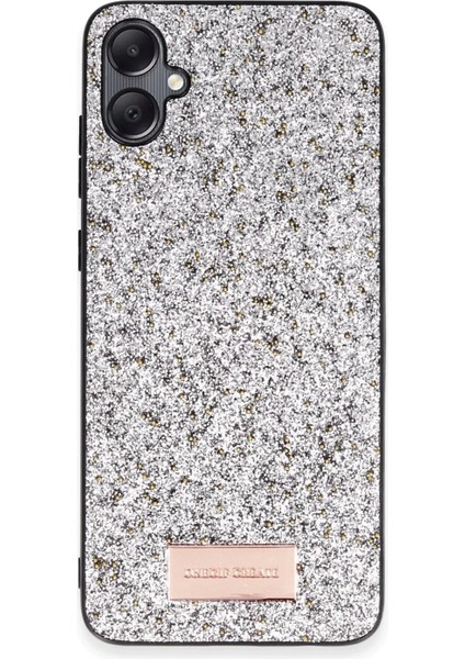 Samsung Galaxy A05 Bright Simli Kapak - Gümüş