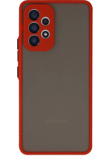 Samsung Galaxy A73 5g Kılıf Montreal Silikon Kapak - Kırmızı