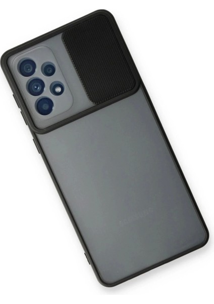 Samsung Galaxy A73 5g Kılıf Palm Buzlu Kamera Sürgülü Silikon - Siyah modelleri