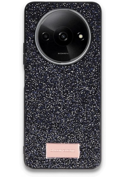 Xiaomi Redmi A3 4g Bright Simli Kapak - Siyah