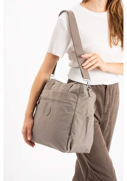 Sn 3032 Suya Dayanıklı Çok Bölmeli Krinkıl Çanta Kol Çantası Omuz