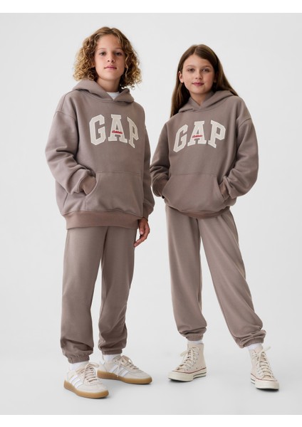 Erkek Çocuk Kahverengi Vintage Soft Jogger Eşofman Altı