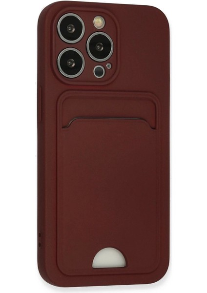 iPhone 13 Pro Kılıf Kelvin Kartvizitli Silikon - Bordo fiyatları