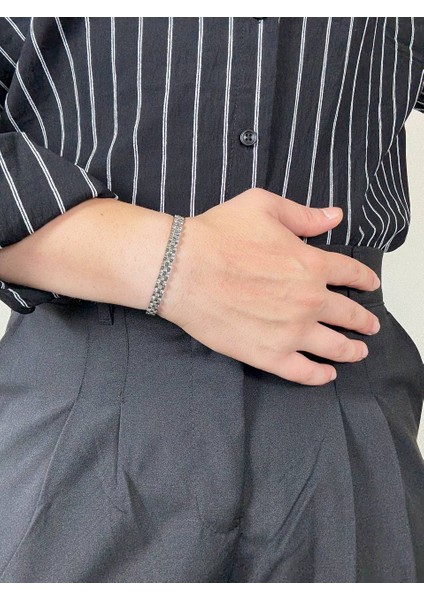 Silver Erkek Bileklik Kadın Unısex Paslanmaz Çelik Kararmaz Renk Atmaz Kombinlenebilir Üst Kalite modelleri