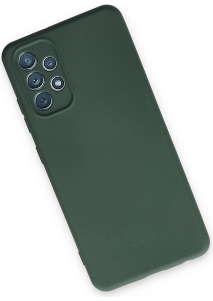 Samsung Galaxy A13 4g Kılıf Nano Içi Kadife Silikon - Koyu Yeşil modelleri