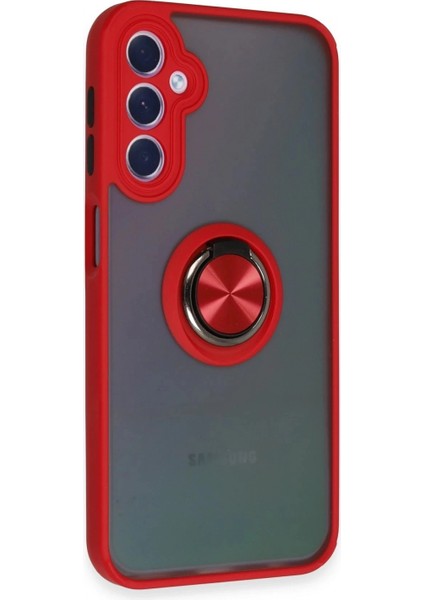 Samsung Galaxy A24 4g Kılıf Montreal Yüzüklü Silikon Kapak - Kırmızı fiyatları