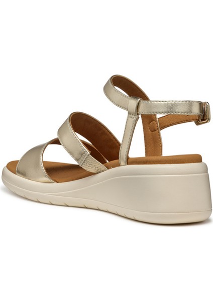 Altın Kadın Sandalet D550EF modelleri