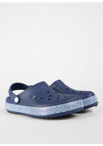 Lacivert-Beyaz Erkek Terlik Inferno