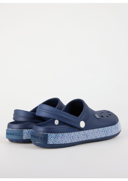 Lacivert-Beyaz Erkek Terlik Inferno