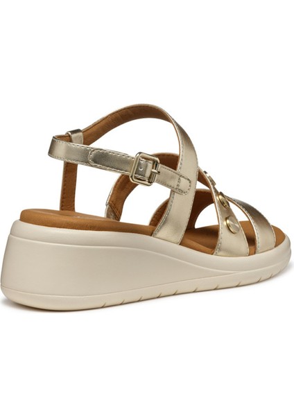 Altın Kadın Sandalet D550EF fiyatları