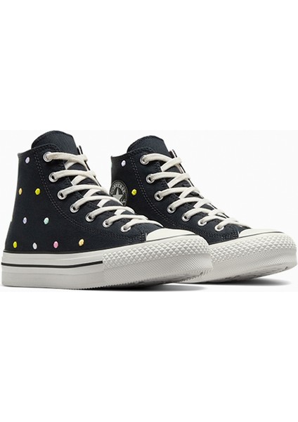 Siyah Kız Çocuk Kanvas Yürüyüş Ayakkabısı A12608C.001-CHUCK Taylor All Star modelleri