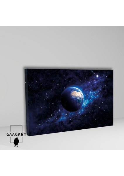 Tekli Yatay Kanvas Duvar Tablosu Uzay Boşluğunda Dünya fiyatları