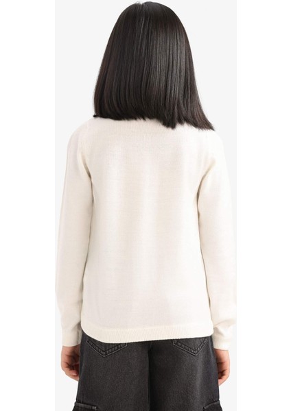 Kız Çocuk Bisiklet Yaka Düğmeli Triko Hırka N8407A625AU indirimleri