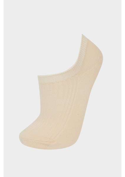 Kadın 5'li Pamuklu Sneaker Çorap F5428AXNS