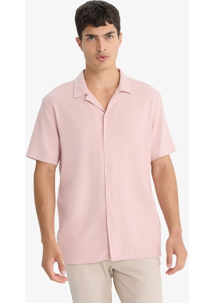 Modern Fit Polo Yaka Penye Kısa Kollu Gömlek C4125AX25SM modelleri