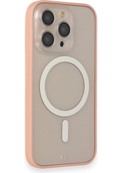 iPhone 14 Pro Max Kılıf Grand Magneticsafe Kapak - Pembe