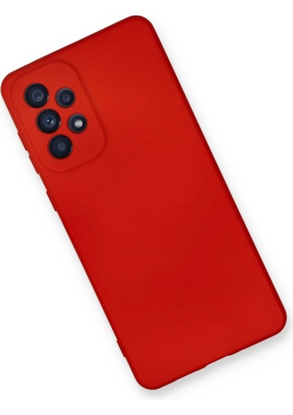 Samsung Galaxy A73 5g Kılıf Nano Içi Kadife Silikon - Kırmızı modelleri