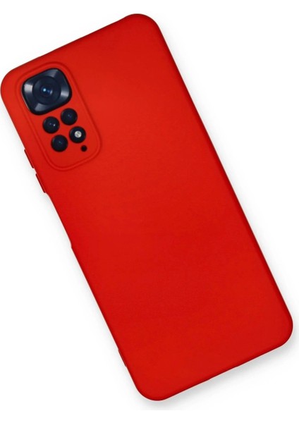 Xiaomi Redmi Note 11 Kılıf Nano Içi Kadife Silikon - Kırmızı modelleri