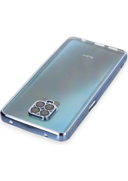 Xiaomi Redmi Note 9 Pro Kılıf Lensli Silikon - Açık Mavi modelleri