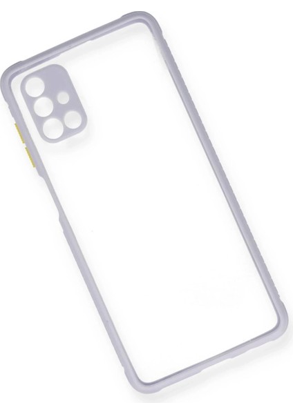 Samsung Galaxy M51 Kılıf Miami Şeffaf Silikon - Lila modelleri