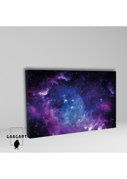 Tekli Yatay Kanvas Duvar Tablosu Uzay Mor Mavi Gökyüzü fiyatları