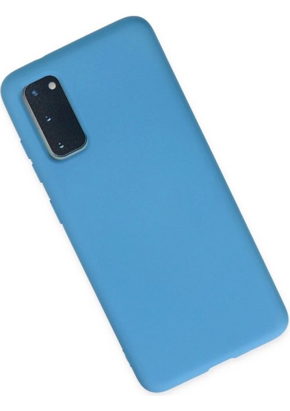 Samsung Galaxy S20 Kılıf Nano Içi Kadife Silikon - Mavi fiyatları