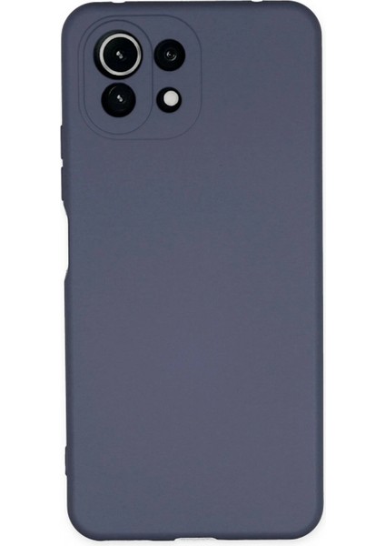 Xiaomi Mi 11 Lite Kılıf Nano Içi Kadife Silikon - Gri