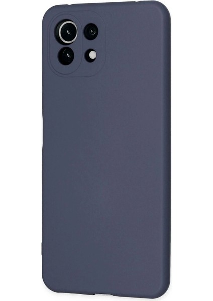 Xiaomi Mi 11 Lite Kılıf Nano Içi Kadife Silikon - Gri modelleri