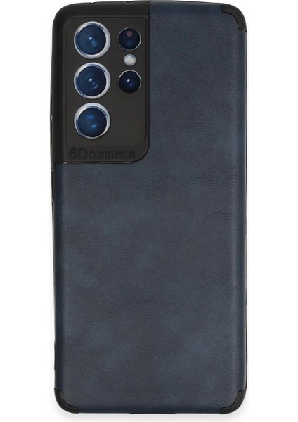 Samsung Galaxy S21 Ultra Kılıf Loop Deri Silikon - Lacivert