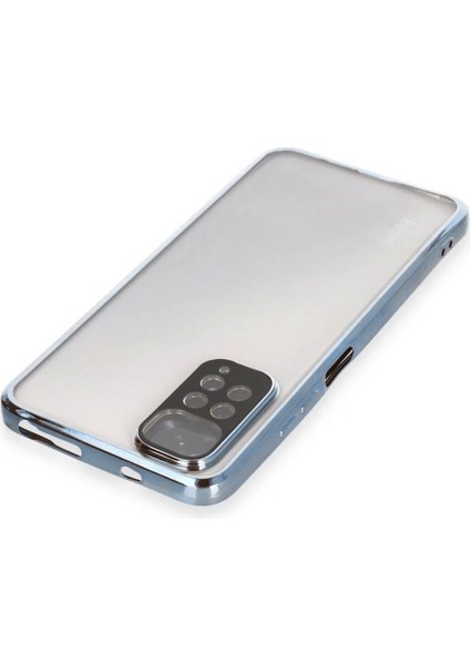 Xiaomi Redmi Note 11 Kılıf Lensli Silikon - Açık Mavi modelleri