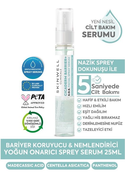 Cicaderm S.o.s Cilt Bariyer Sebum Yüz Bakım Sprey Serumu 25 ml fiyatları