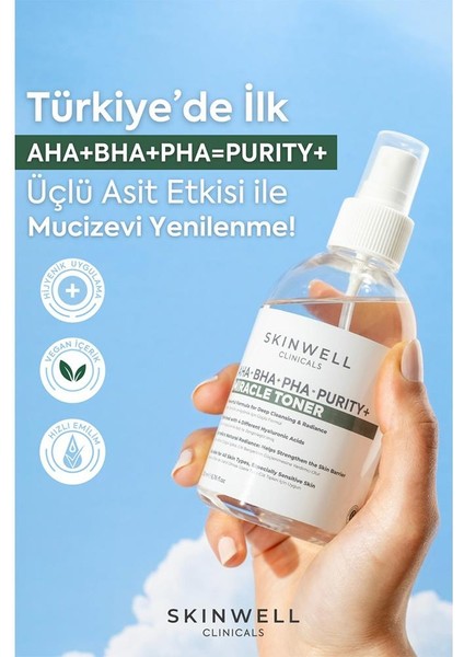 AHA - BHA - PHA İçeren Cildi Onarmaya Sebum Dengelenmeye Yardımcı Yüz Bakım Sprey Tonik 200ML modelleri