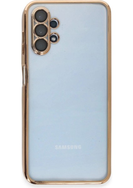 Samsung Galaxy A13 4g Kılıf Lensli Silikon - Gold fiyatları