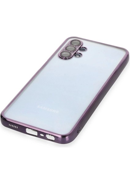 Samsung Galaxy A13 4g Kılıf Lensli Silikon - Mor fırsatları
