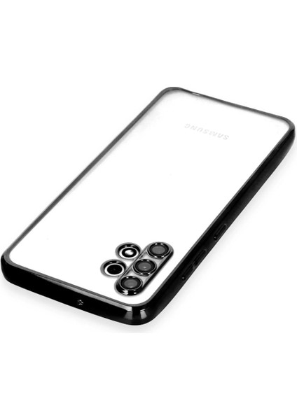 Samsung Galaxy A32 Kılıf Lensli Silikon - Siyah modelleri